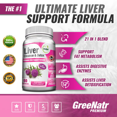 Liver Cleanse Detox & Repair Formula + Ginseng & Ginkgo Biloba